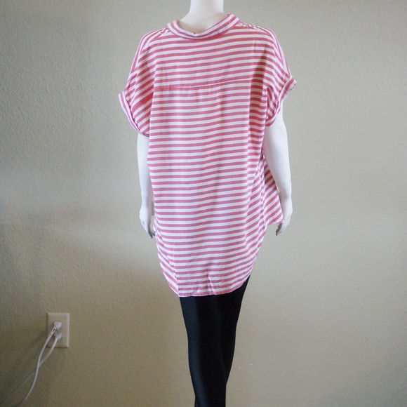 Beach Lunch Lounge- Button Down Striped Blouse - Picture 5 of 8